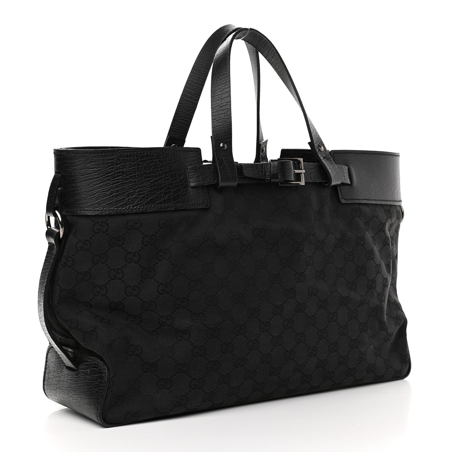 Gucci Monogram Large Tote Black 2 of 10