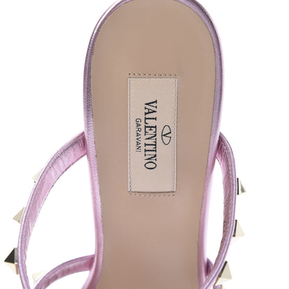 Valentino Garavani Metallic Nappa Rockstud 60mm Caged Slide Sandals 40 Giacinto 7 of 10