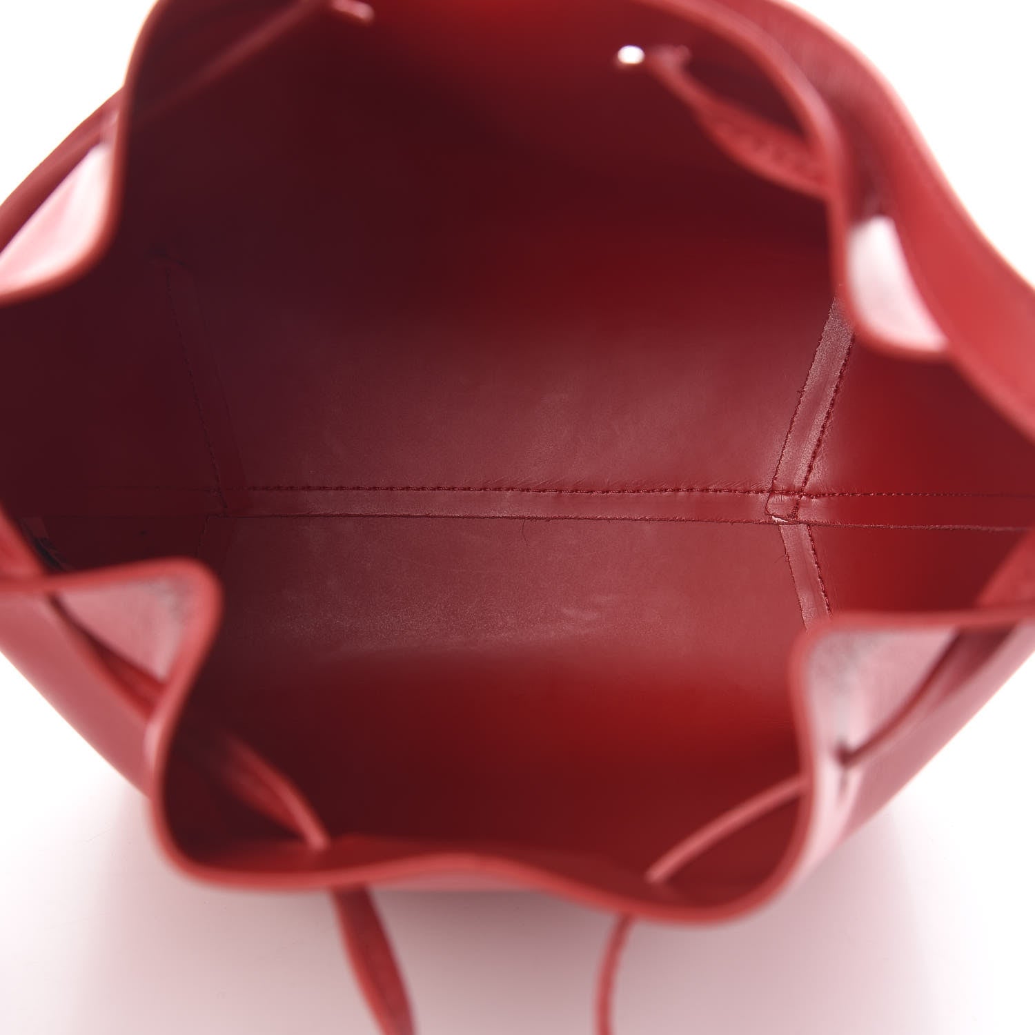 Mansur Gavriel Calfskin Mini Bucket Bag Flamma 5 of 14