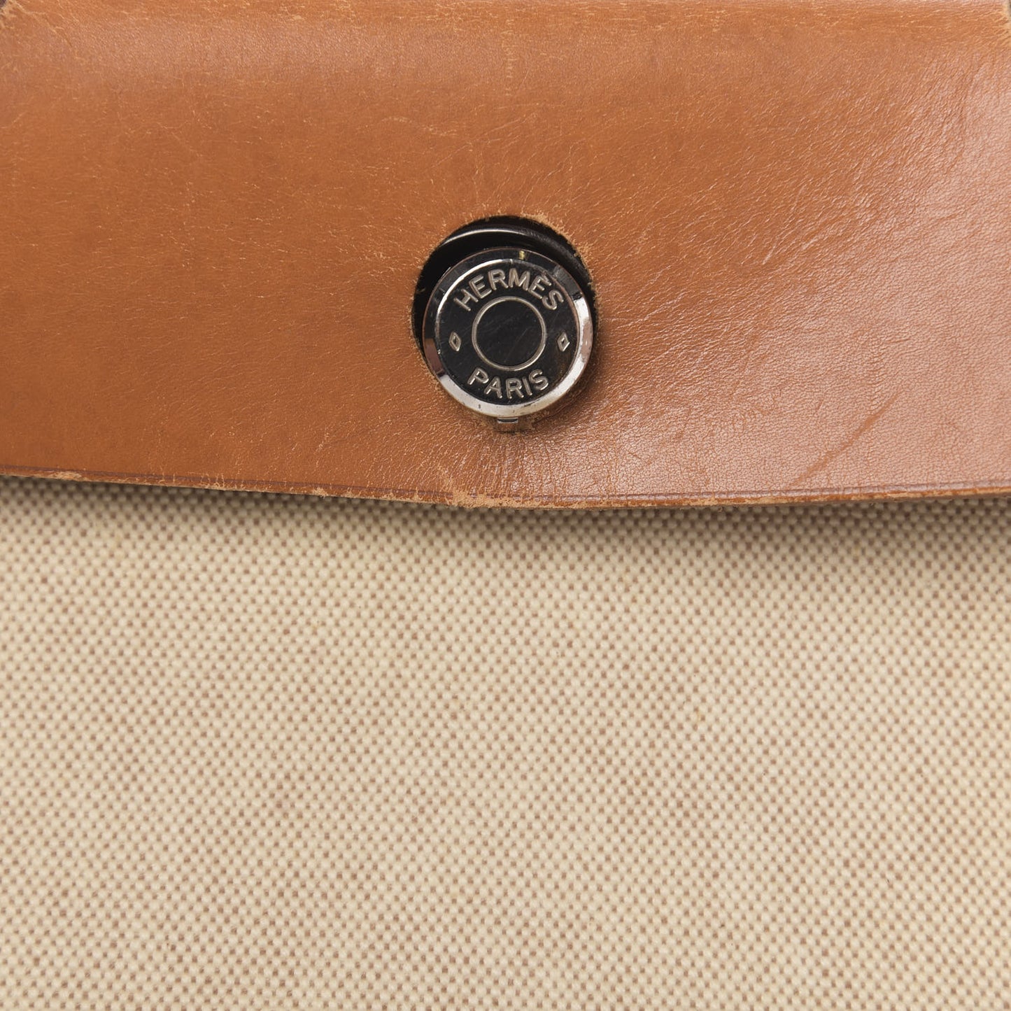 Toile Vache Calfskin Herbag 30 PM Natural