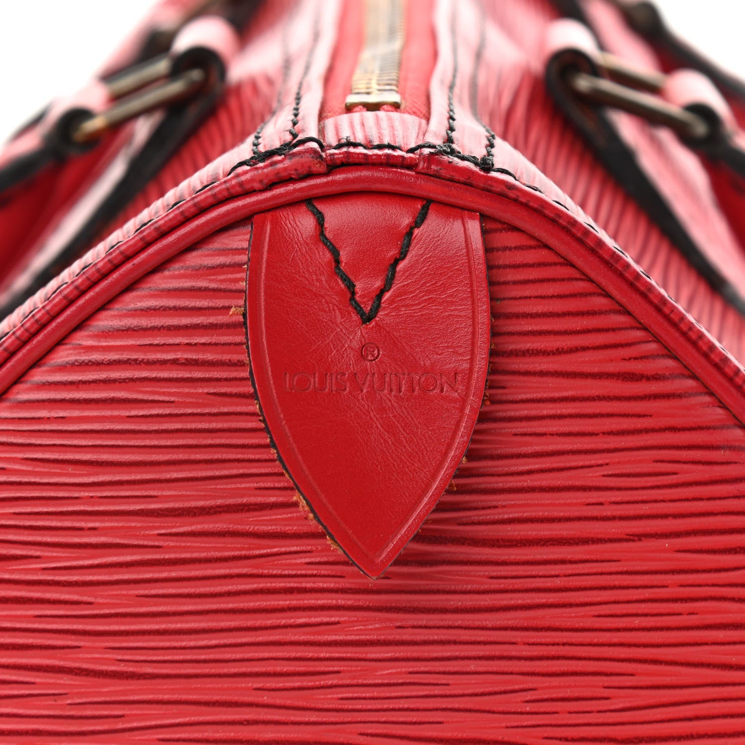 Louis Vuitton Epi Speedy 25 Castillan Red 6 of 11