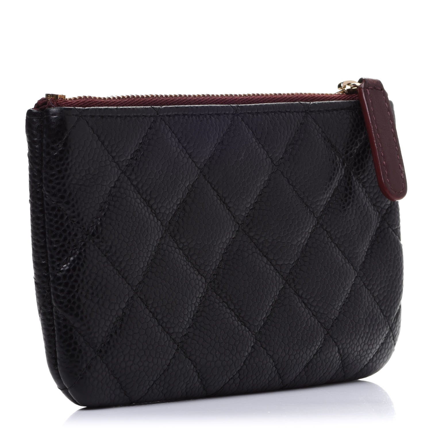 Chanel Caviar Quilted Small Cosmetic Case Black 3 of 10