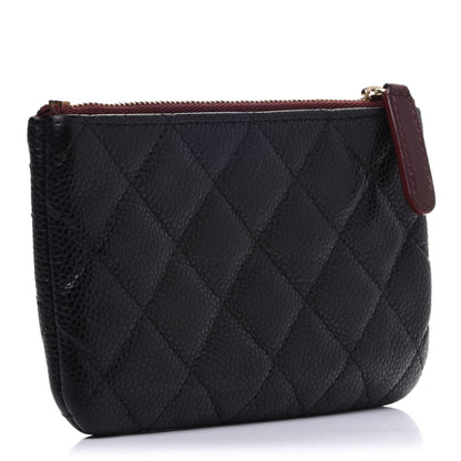 Chanel Caviar Quilted Small Cosmetic Case Black 3 of 10