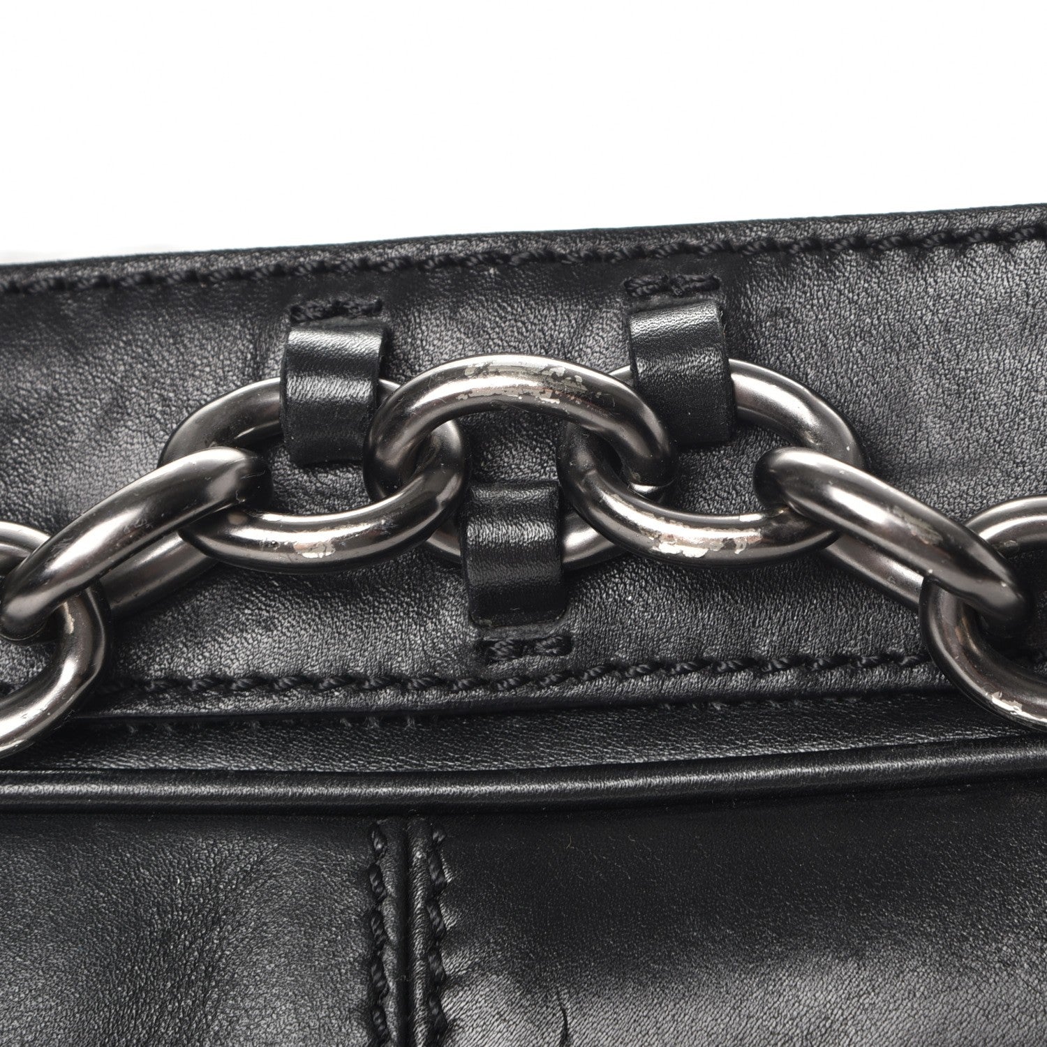 Givenchy Calfskin Cable Embossed Leather Eve Shoulder Bag Black 10 of 14
