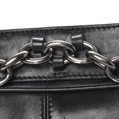 Givenchy Calfskin Cable Embossed Leather Eve Shoulder Bag Black 10 of 14