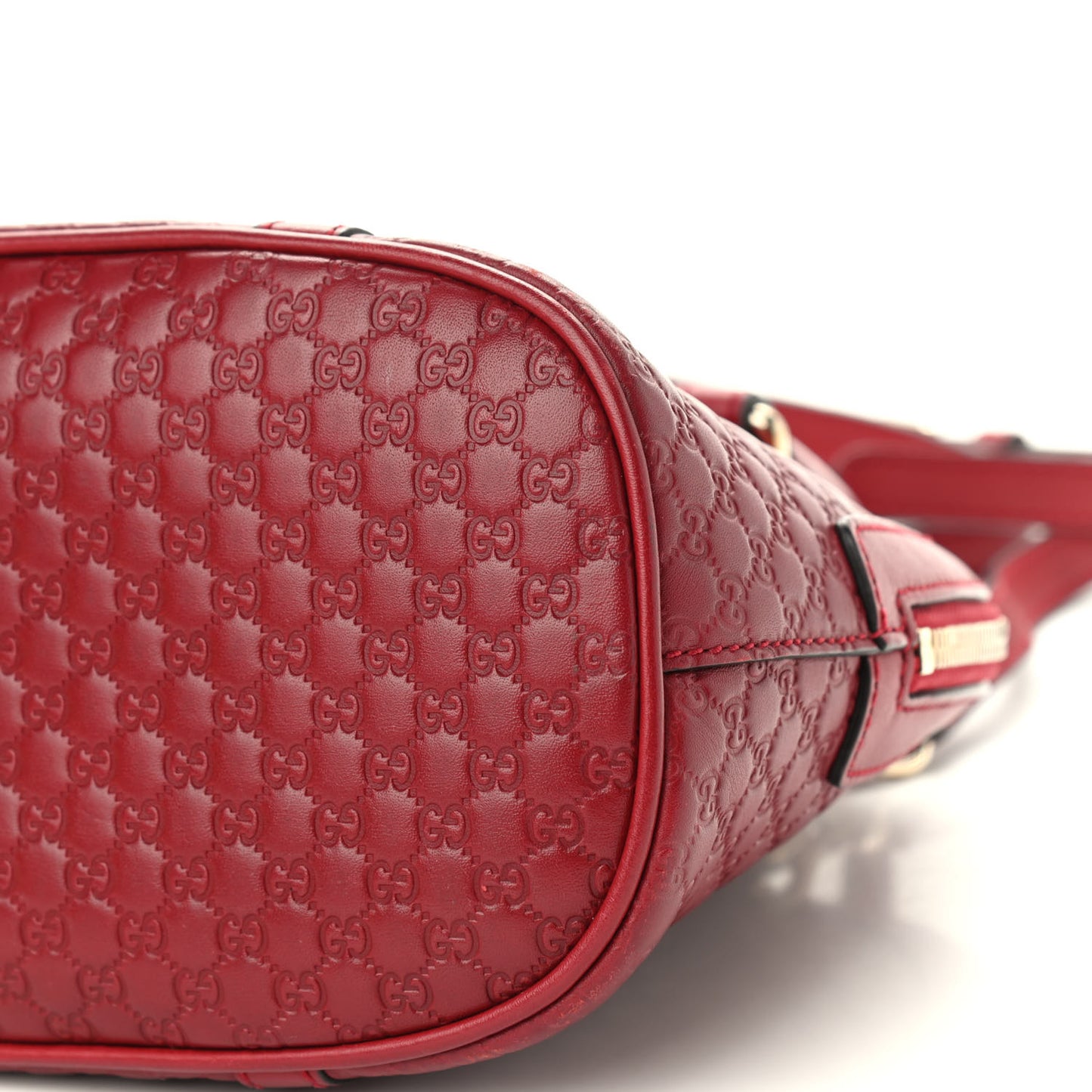 Soft Microguccissima Mini Dome Bag Rosso
