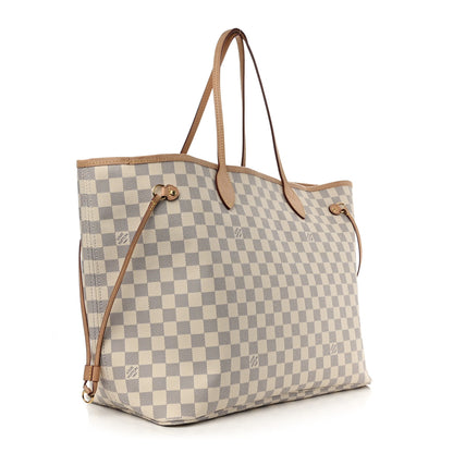 Louis Vuitton Damier Azur Neo Neverfull GM Rose Ballerine 4 of 12