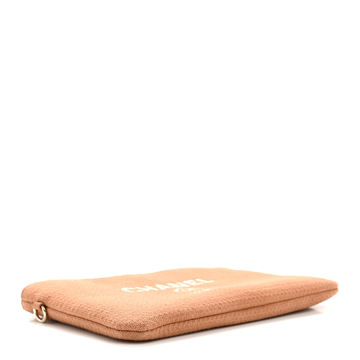 Mixed Fibers Small Deauville Pouch Beige
