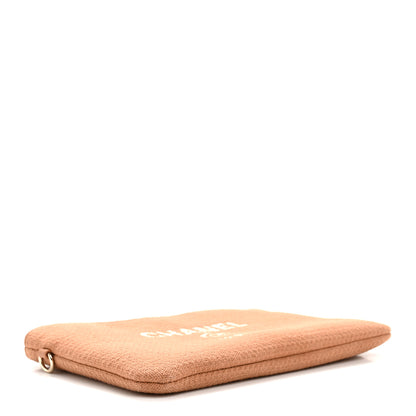 Chanel Mixed Fibers Small Deauville Pouch Beige 4 of 6