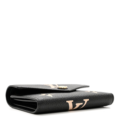Louis Vuitton Empreinte Monogram Giant Victorine Wallet Black Beige 4 of 7