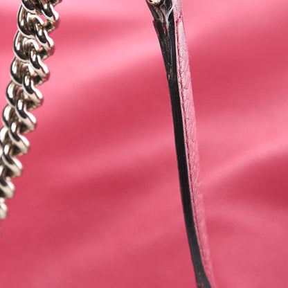 Gucci Pebbled Calfskin Medium Soho Chain Shoulder Bag Pink 10 of 23