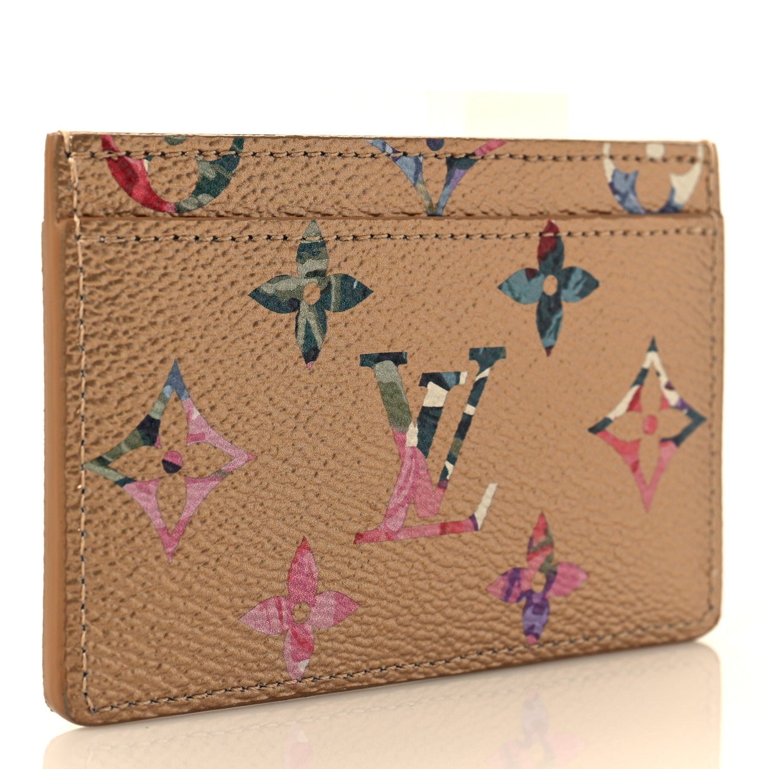 Louis Vuitton Metallic Monogram LV Garden Card Holder Gold 3 of 8