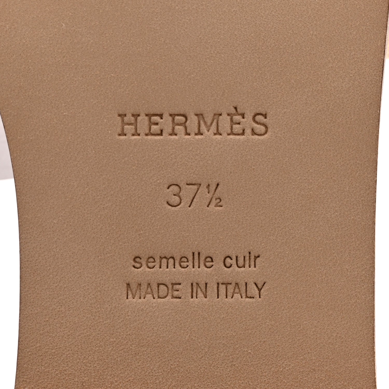 Hermes Linen Canvas Fringe Oran Sandals 37.5 Beige 6 of 9