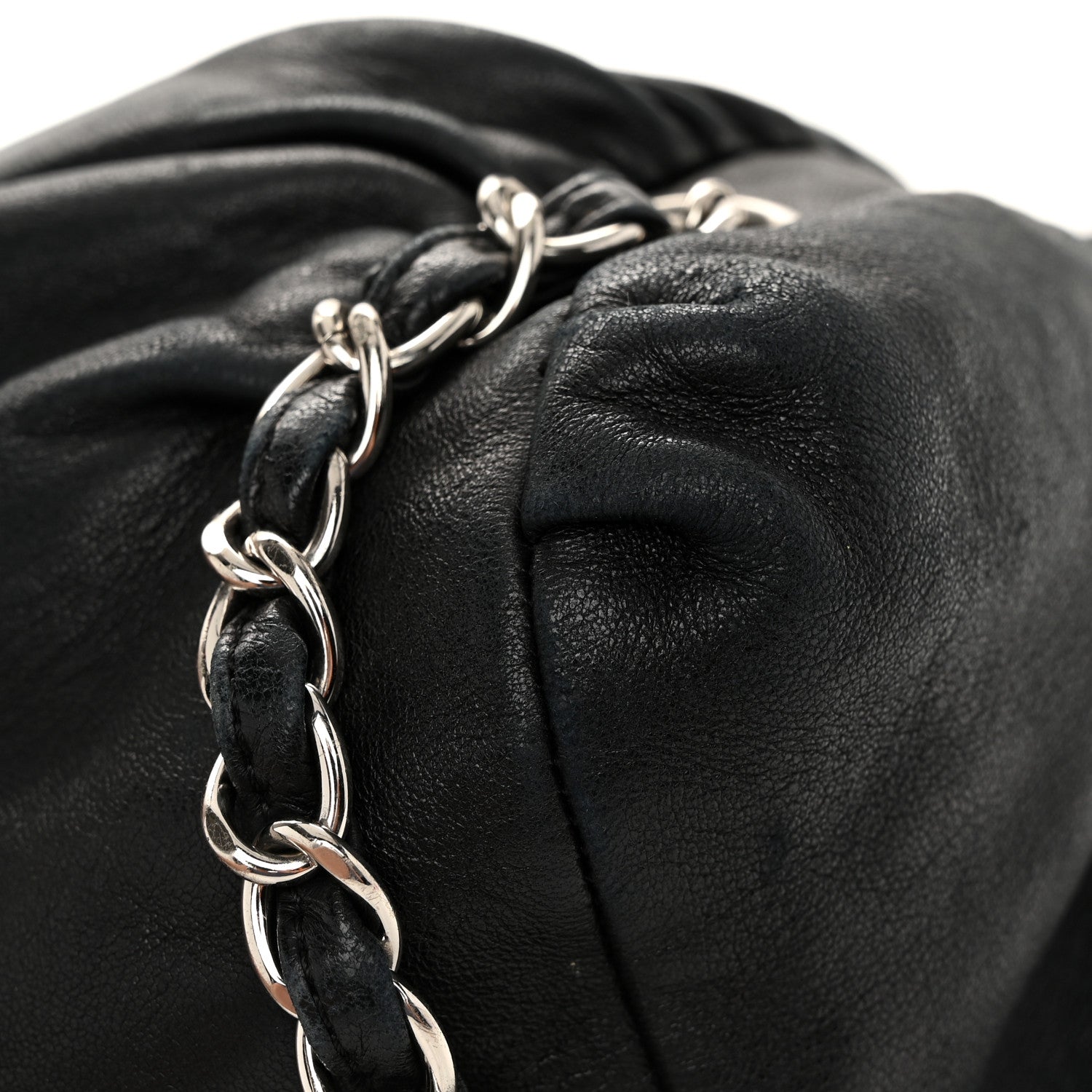 Chanel Lambskin Large Sharpei Shoulder Bag Black 12 of 13