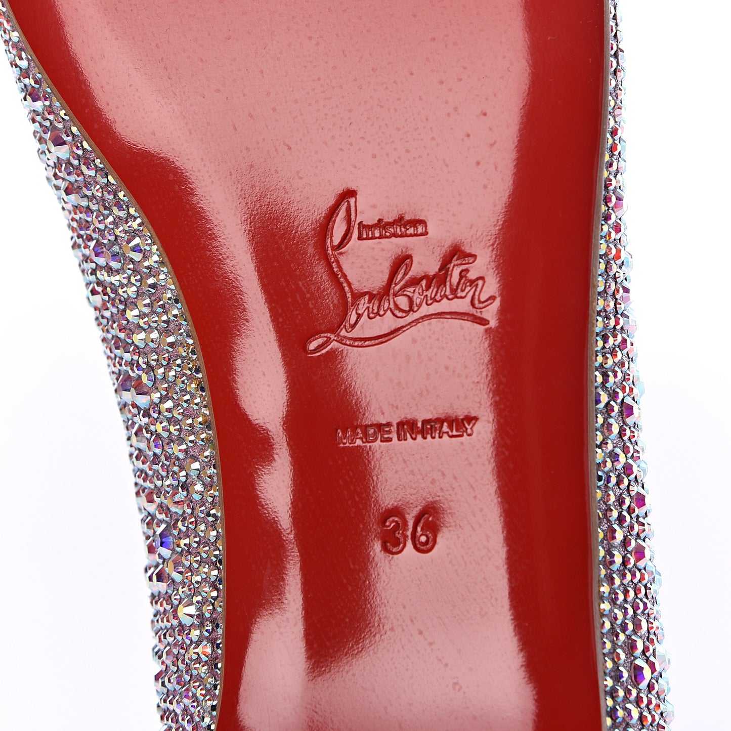 Suede Burma Strass Gozul Flats 36 Aurora Boreale