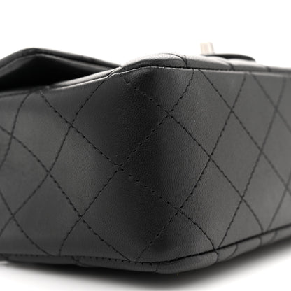 Chanel Lambskin Quilted Mini Rectangular Flap Black 9 of 11
