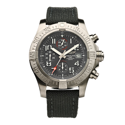 Breitling Titanium Nylon 44mm Avenger Bandit Chronograph Automatic Watch Grey E13383 1 of 4