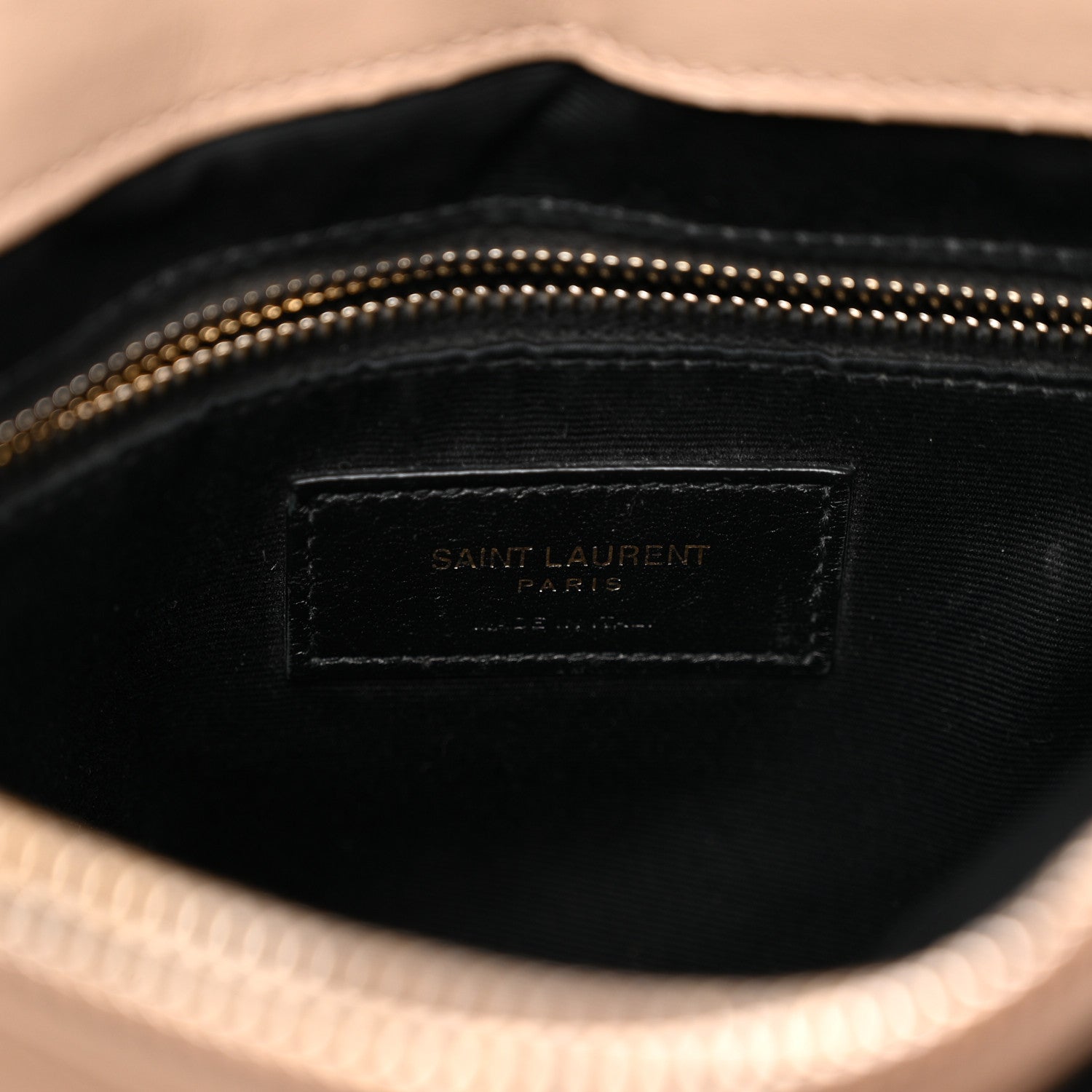 Saint Laurent Calfskin Y Quilted Monogram Medium Loulou Chain Satchel Dark Beige 6 of 18