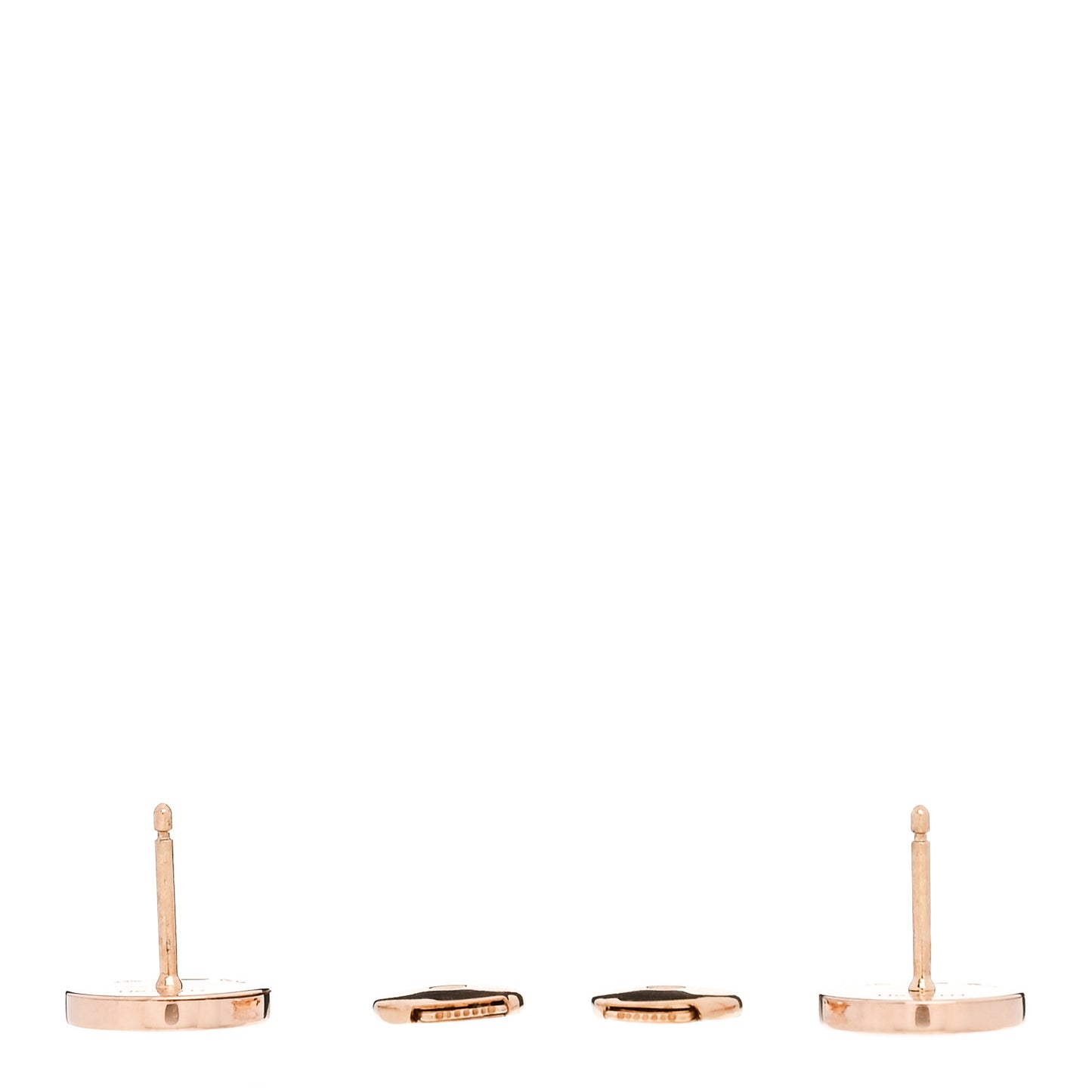 18K Rose Gold Mother of Pearl BVLGARI BVLGARI Stud Earrings