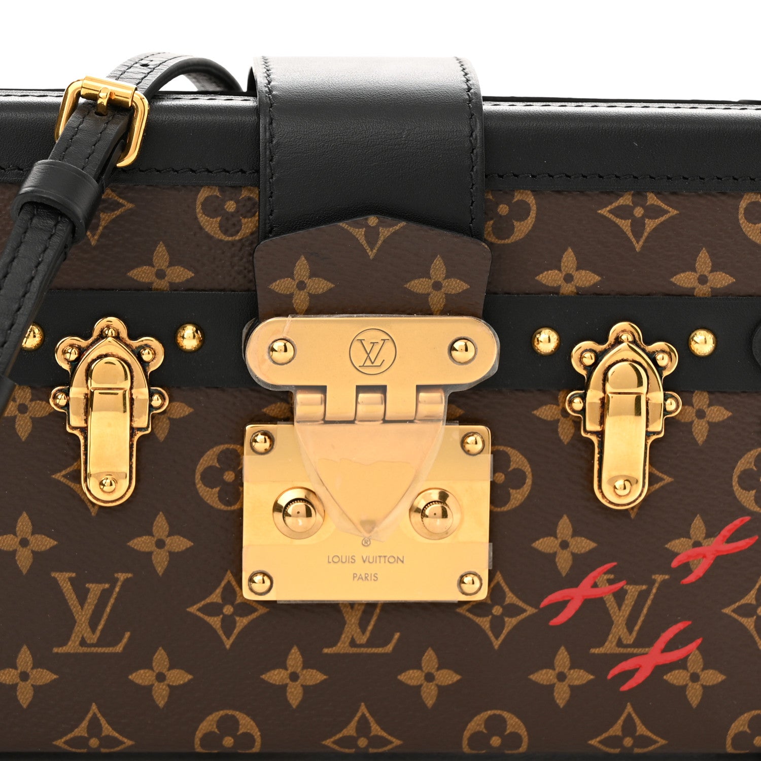 Louis Vuitton Monogram Petite Malle Black 7 of 10
