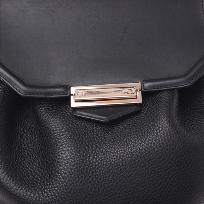 Alexander Wang Pebbled Calfskin Prisma Skeletal Backpack Black Rose Gold Hardware 10 of 11