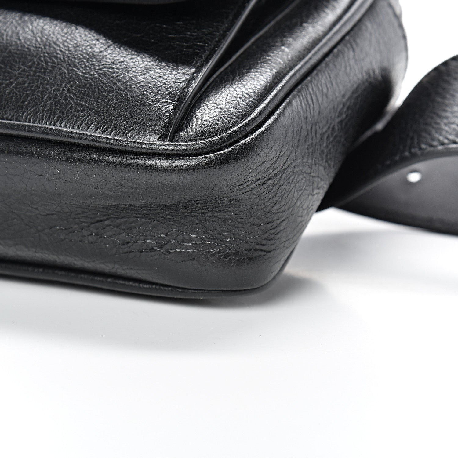 Gucci Fluffy Calfskin Morpheus Belt Bag 85 34 Black 9 of 10