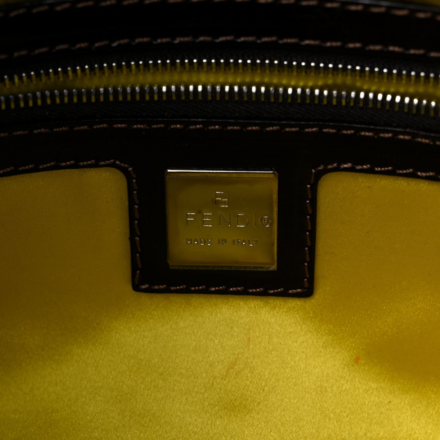 Fendi Denim Ricami Beaded Baguette Blue 6 of 10