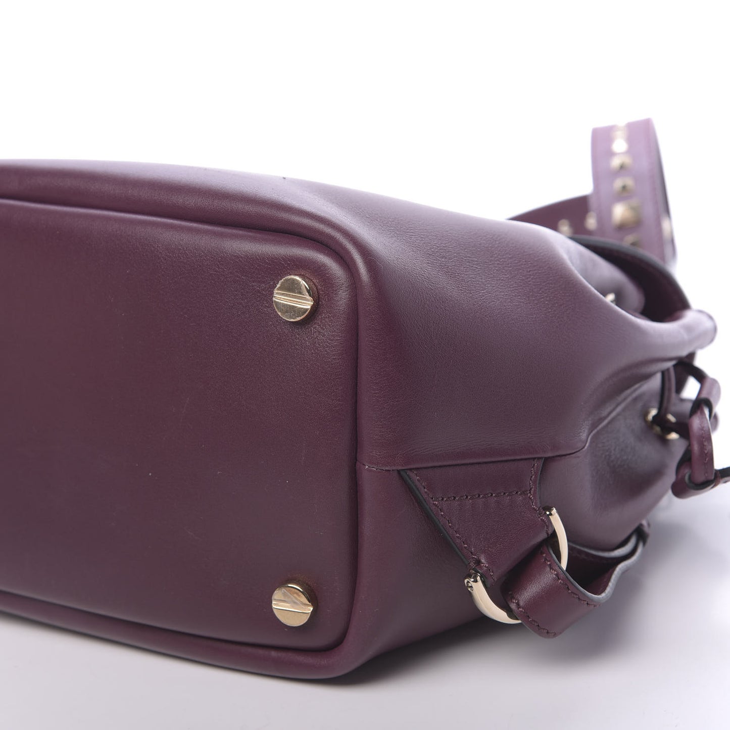 Vitello Rockstud Demilune Backpack Vinaccia