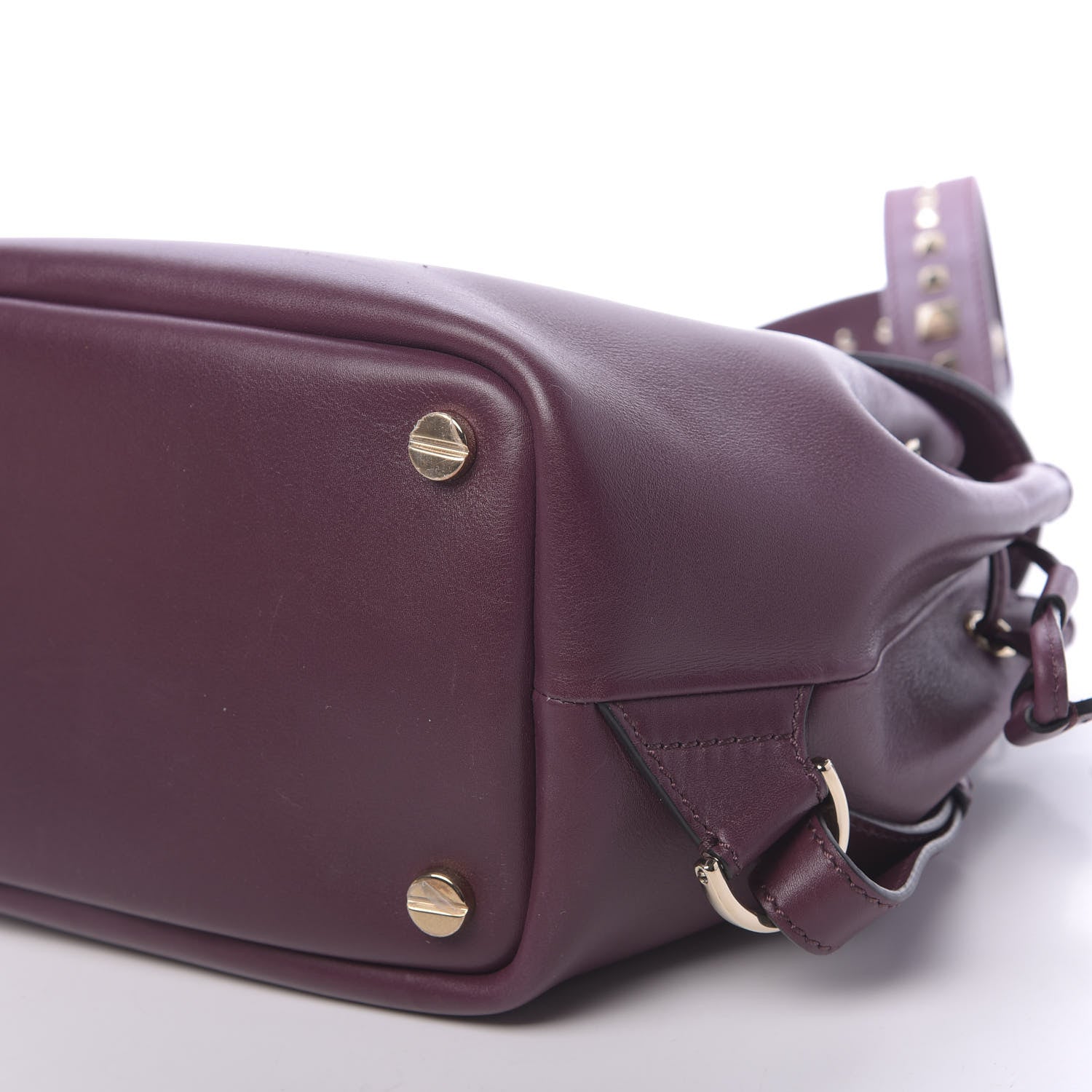 Valentino Garavani Vitello Rockstud Demilune Backpack Vinaccia 8 of 8