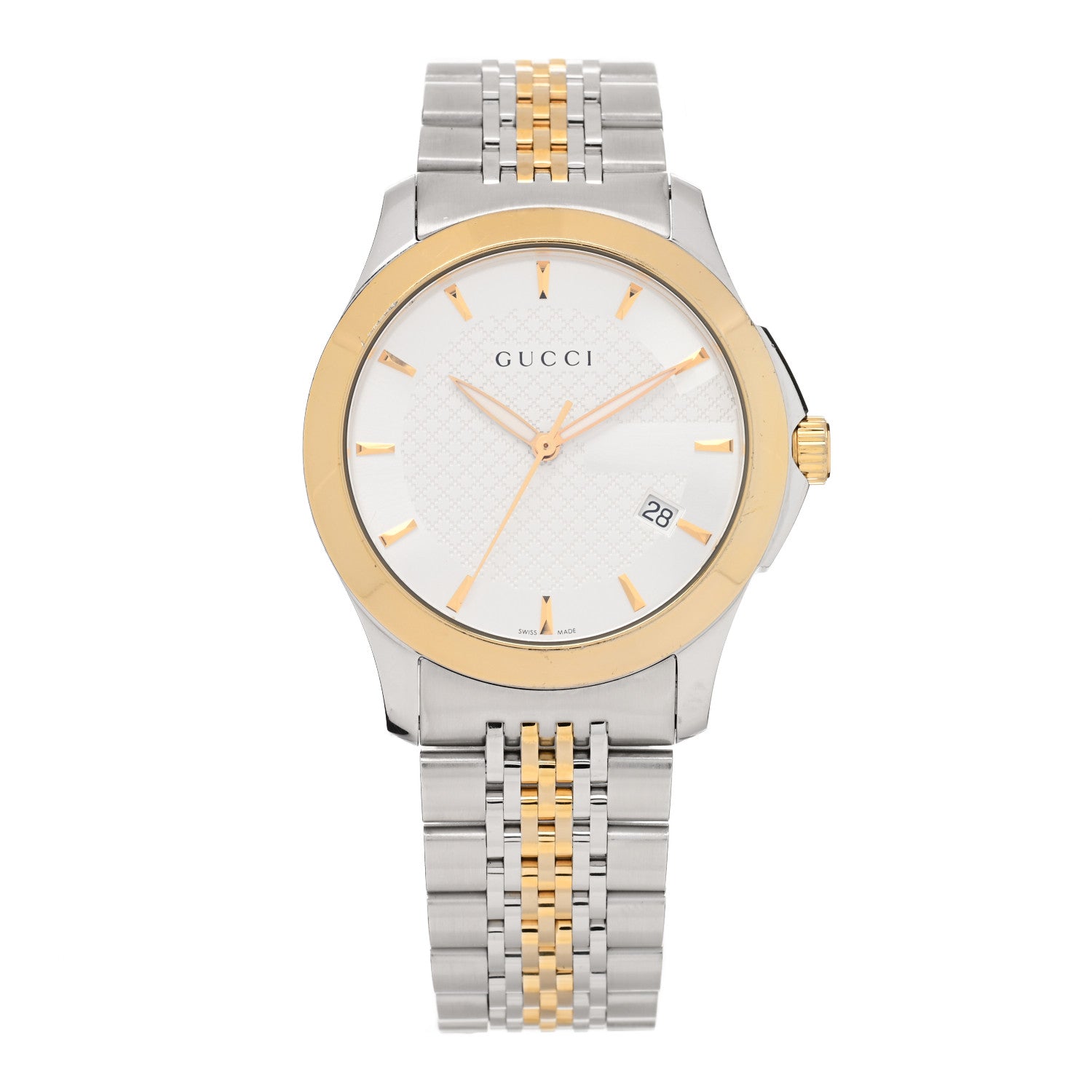 Gucci Stainless Steel 38mm G-Timeless Two Tone Quartz Watch 1 of 5