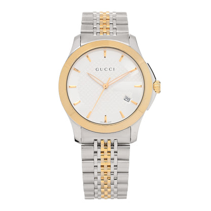 Gucci Stainless Steel 38mm G-Timeless Two Tone Quartz Watch 1 of 5