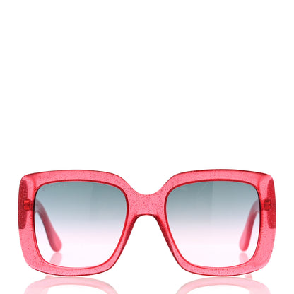 Gucci Acetate Square Frame Glitter GG0141S Sunglasses Pink 2 of 8