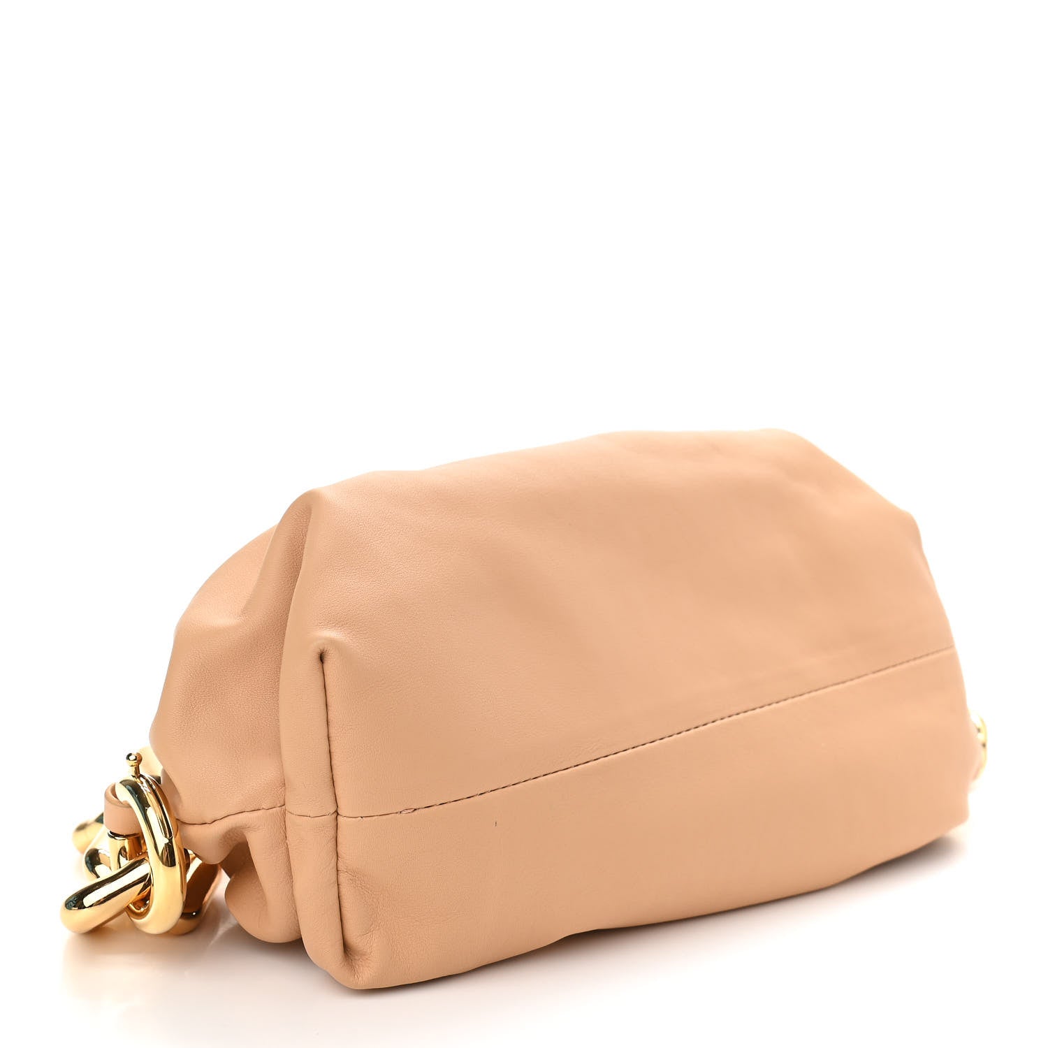 Bottega Veneta Calfskin The Pouch Chain Almond 3 of 9