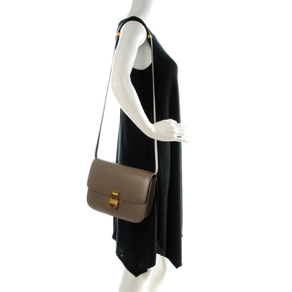 Celine Liege Calfskin Medium Classic Box Flap Bag Souris 2 of 9