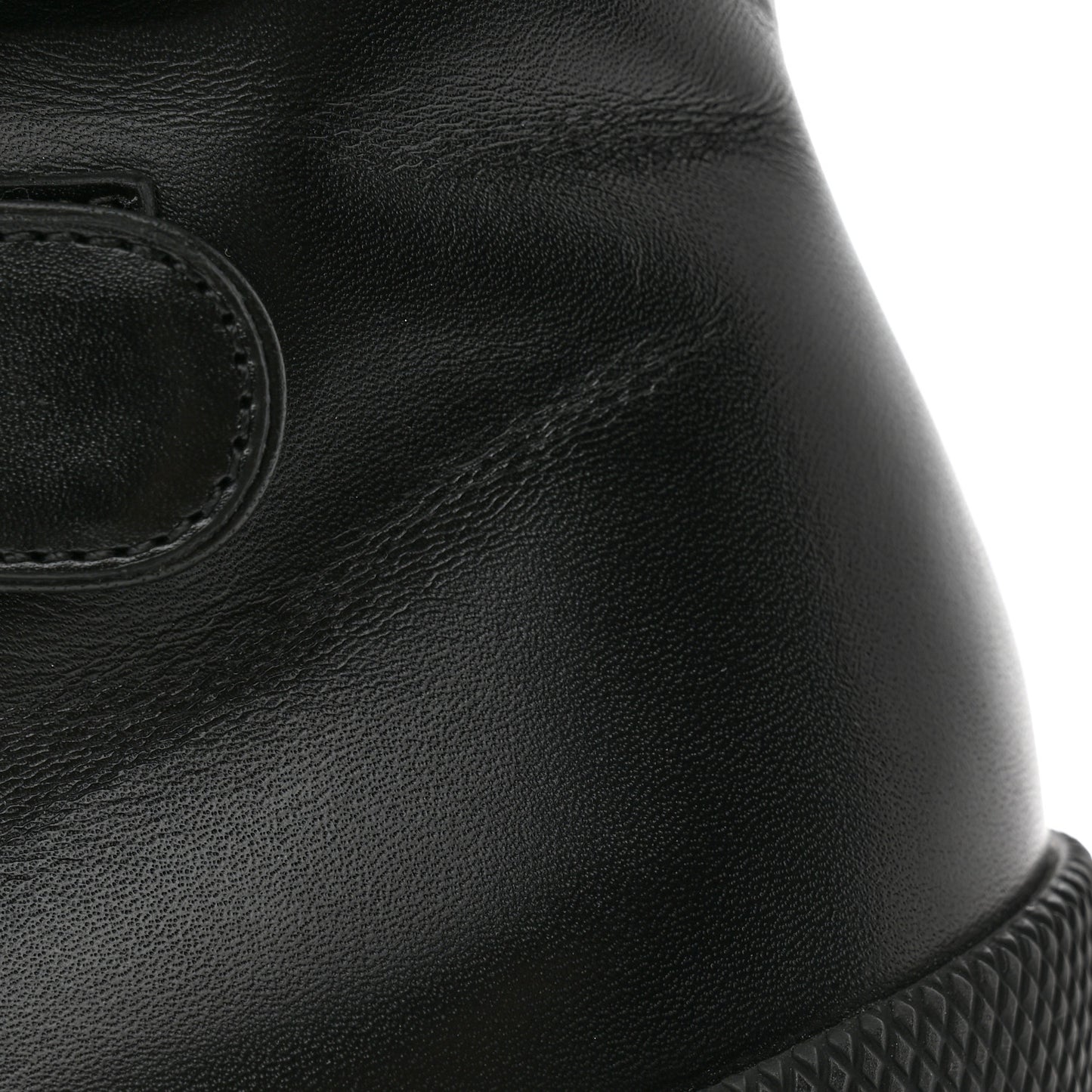 Kensington Calfskin Nappa GG Supreme Monogram Womens Double Buckle Ankle Boots 37.5 Black