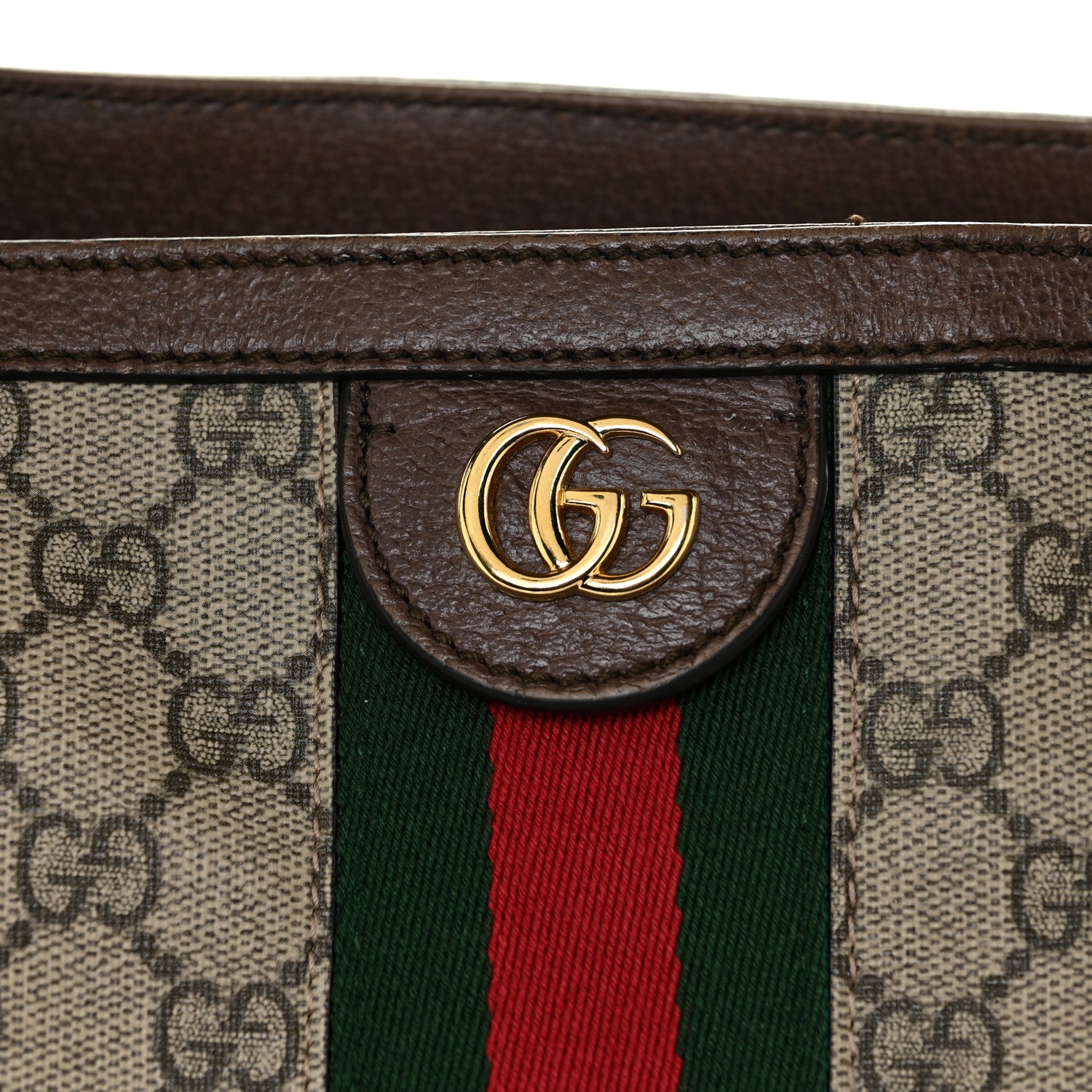 Gucci GG Supreme Monogram Medium Ophidia Shopping Tote Brown 31 of 31
