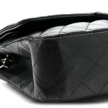 Chanel Lambskin Quilted Medium Double Flap Black 9 of 13