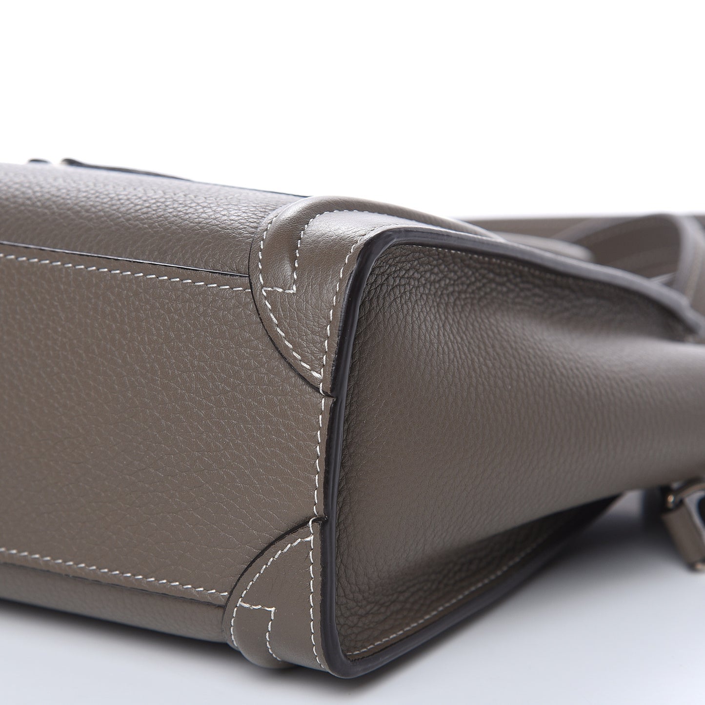Drummed Calfskin Nano Luggage Souris