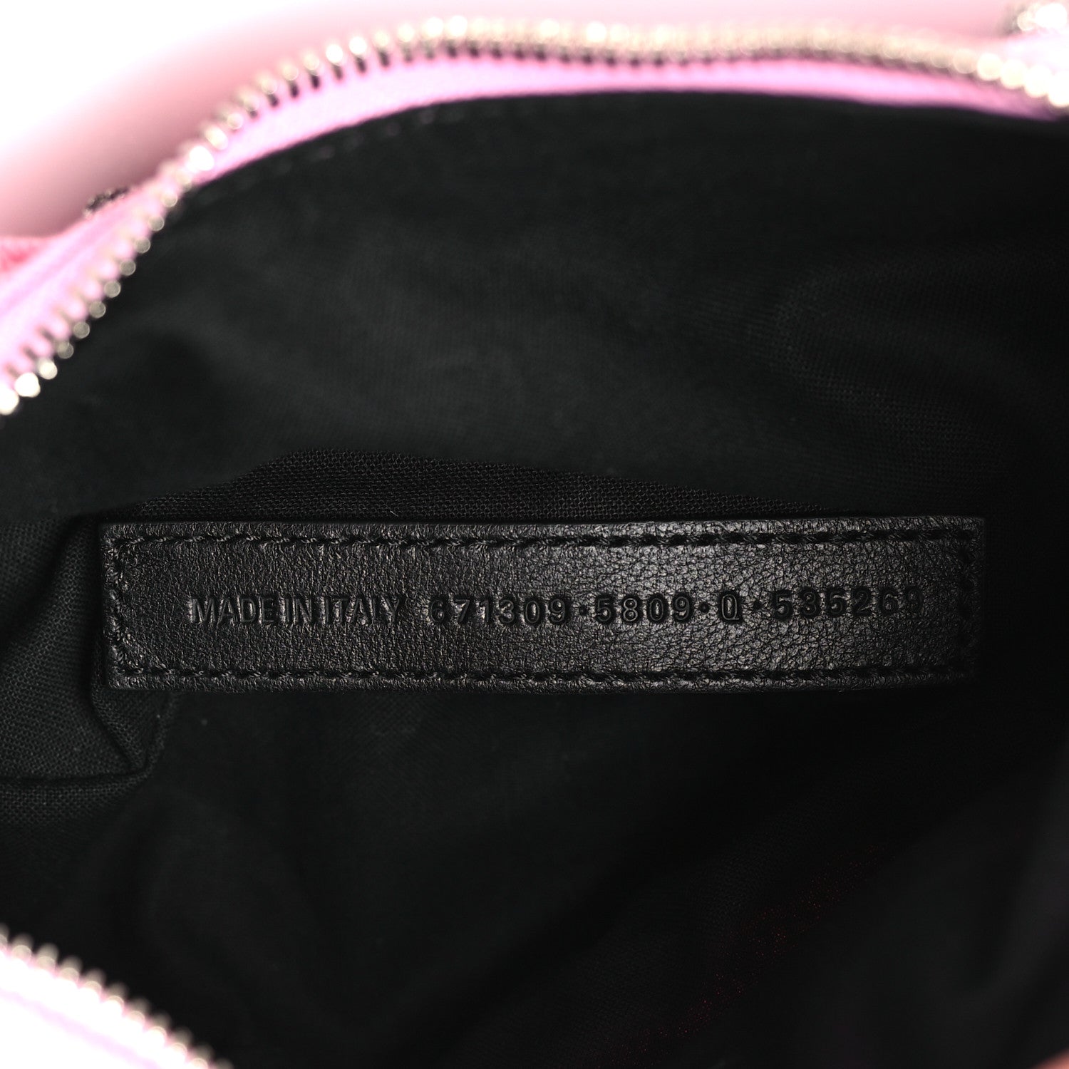 Balenciaga Washed Frayed Denim Crystal Le Cagole Shoulder Bag XS Denim Pink 7 of 9