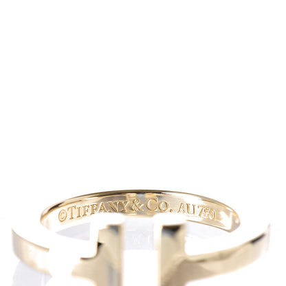 Tiffany 18K Yellow Gold T Square Ring 49 4.75 5 of 5