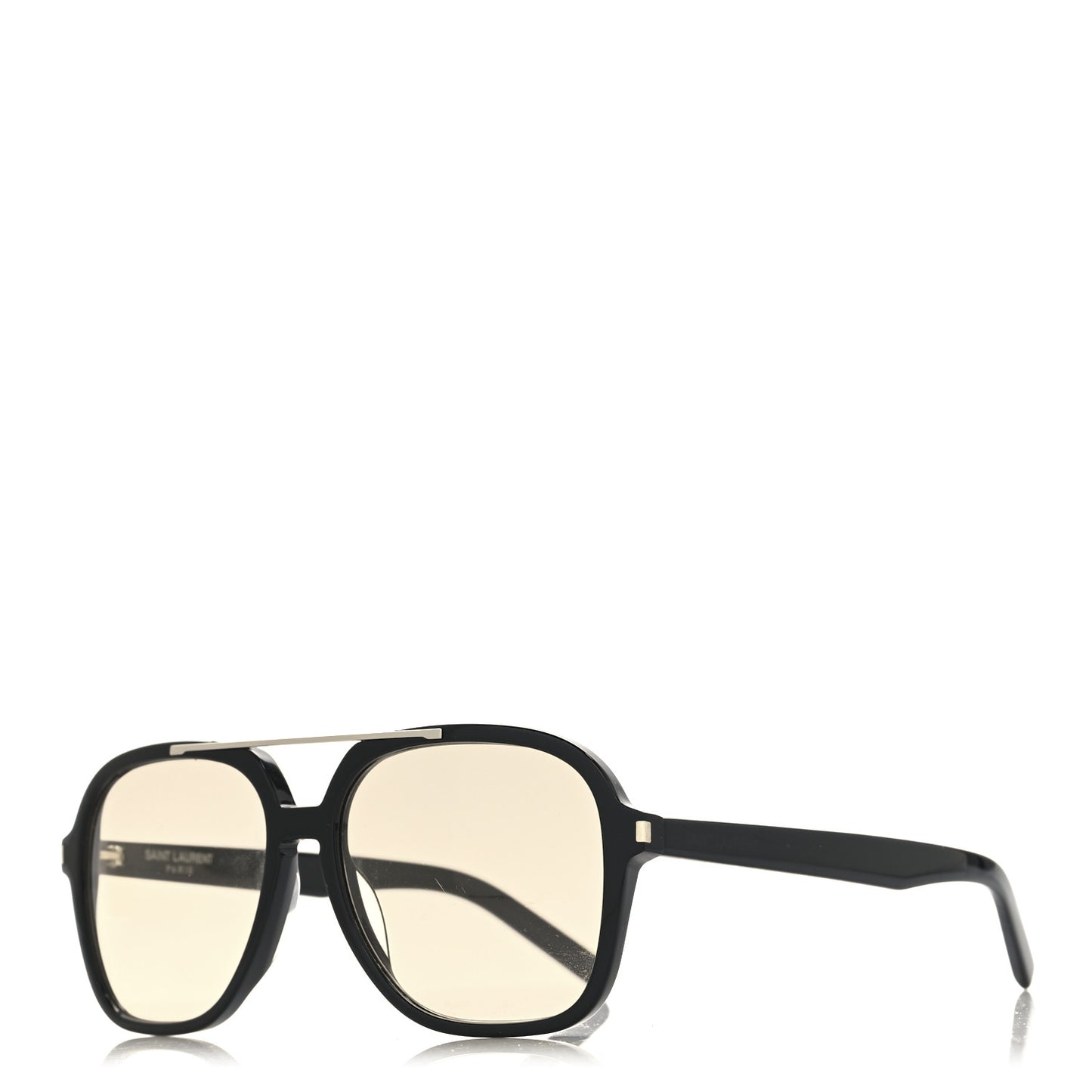 Acetate Geometric Aviator Sunglasses SL 545 Black