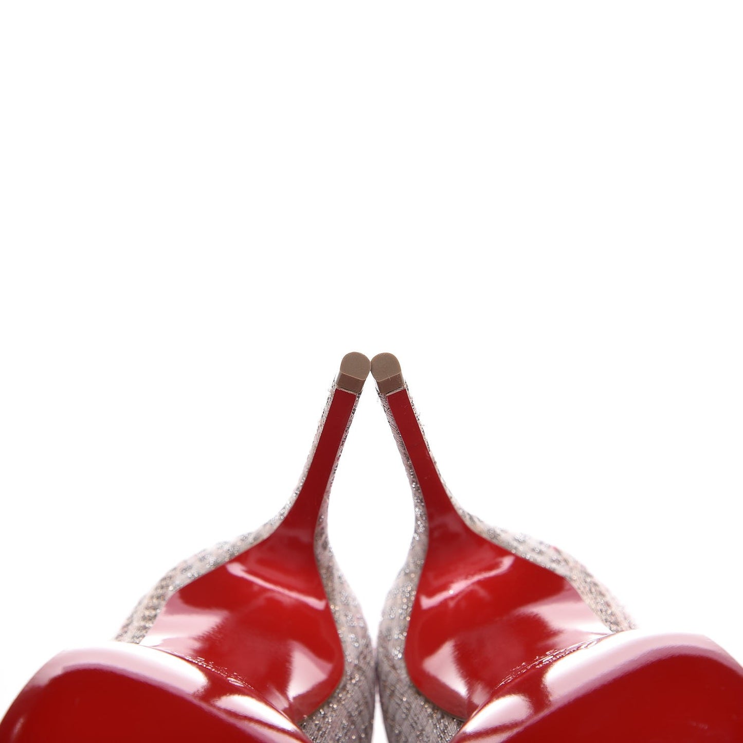 Quadro Lurex Spikeyshell 100 Pumps 37.5 Nude White Gold