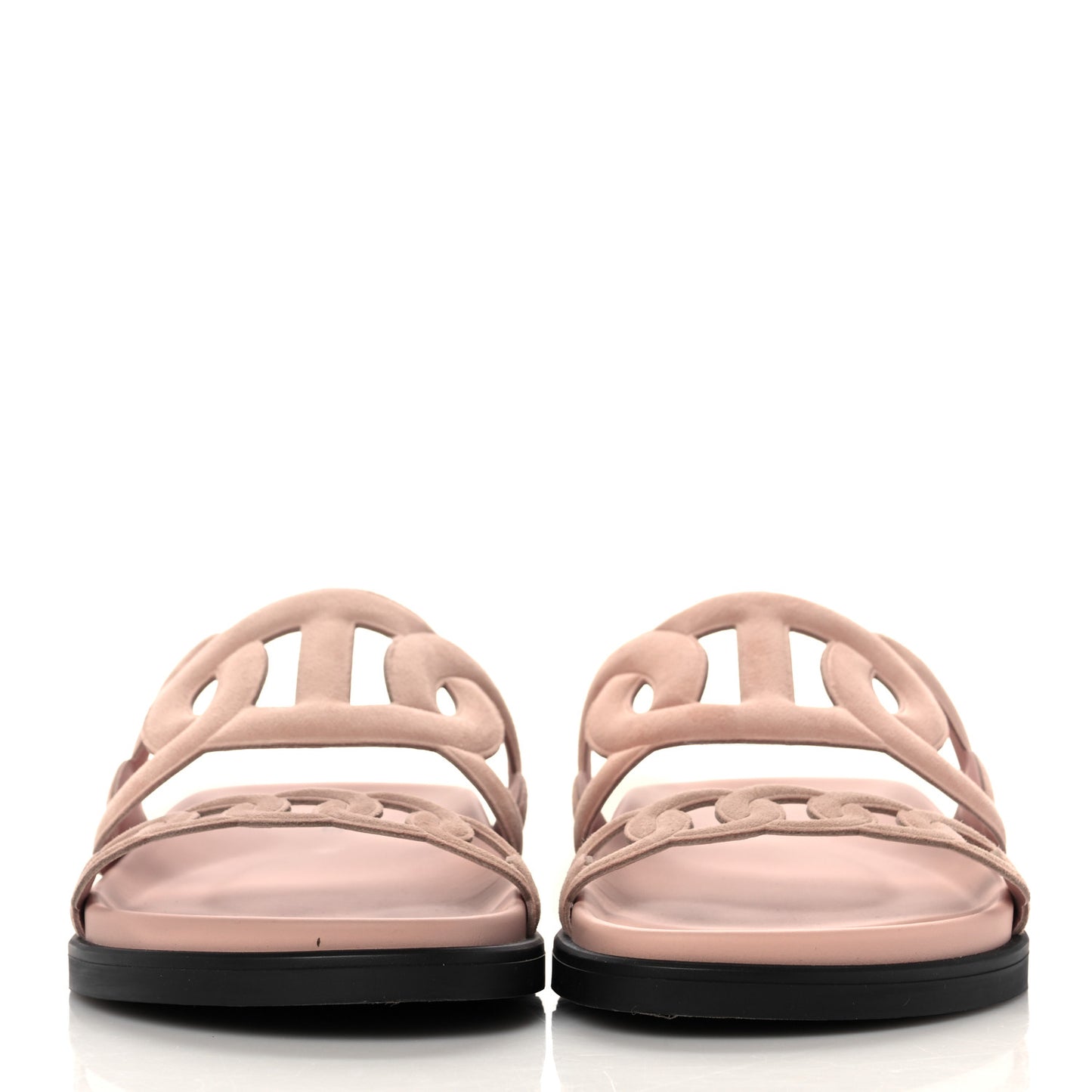 Suede Goatskin Extra Sandals 36.5 Rose Opaline