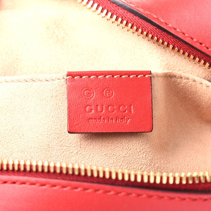 Gucci GG Supreme Monogram Blooms Mini Chain Shoulder Bag Beige Blue Navy Hibiscus Red 6 of 9