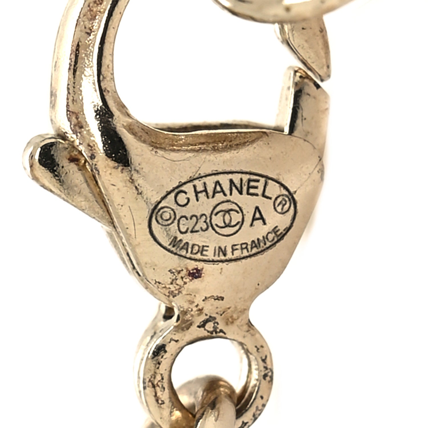 Chanel Pearl Crystal CC Bracelet Gold 5 of 5