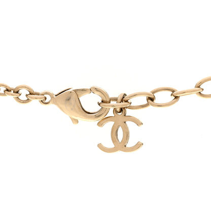 Chanel Pearl Enamel CC Camellia Short Necklace Pink Gold 5 of 5