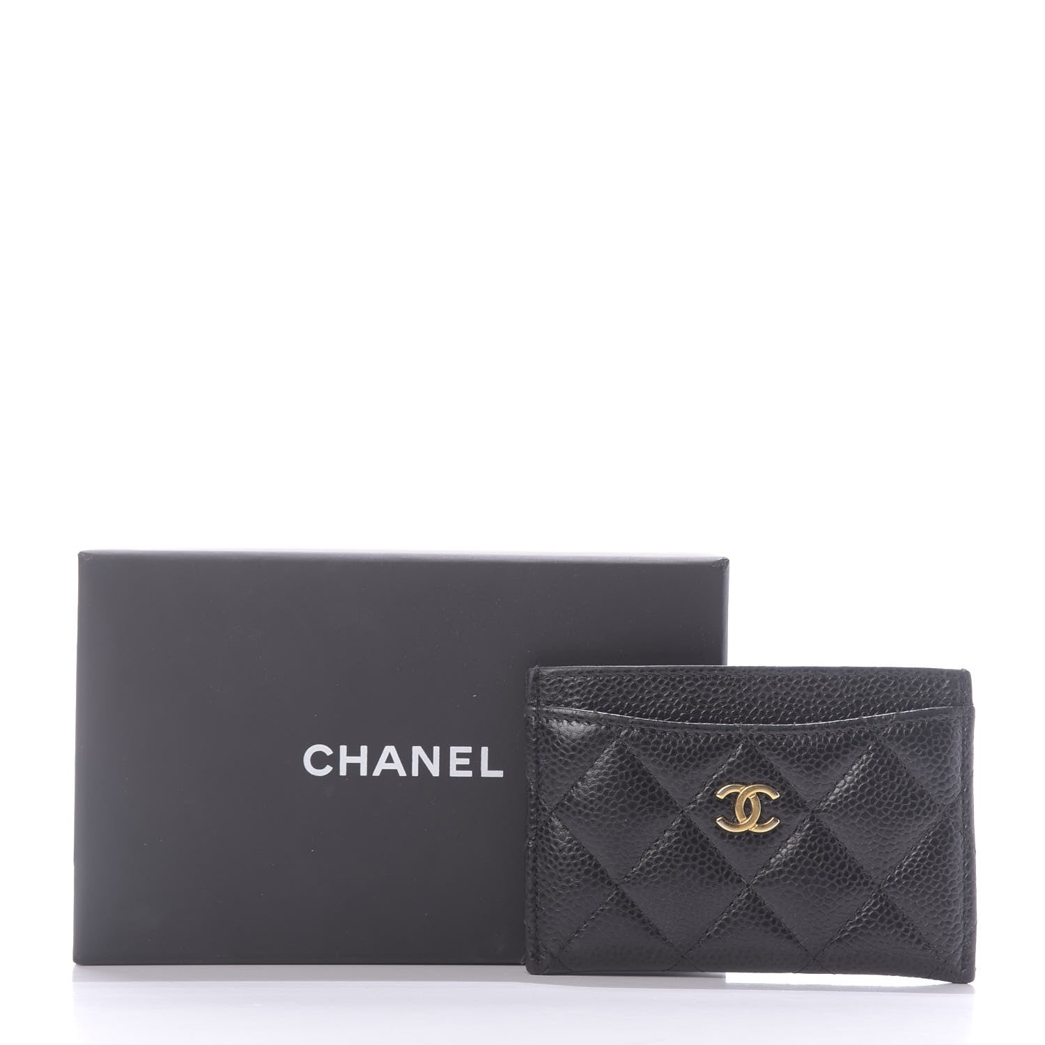 Chanel Caviar Quilted Card Holder Black 11 of 11