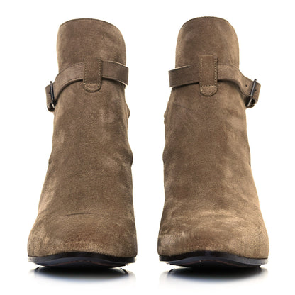 Saint Laurent Suede Otterproof West 40 Ankle Boots 38.5 New Sigaro 2 of 9