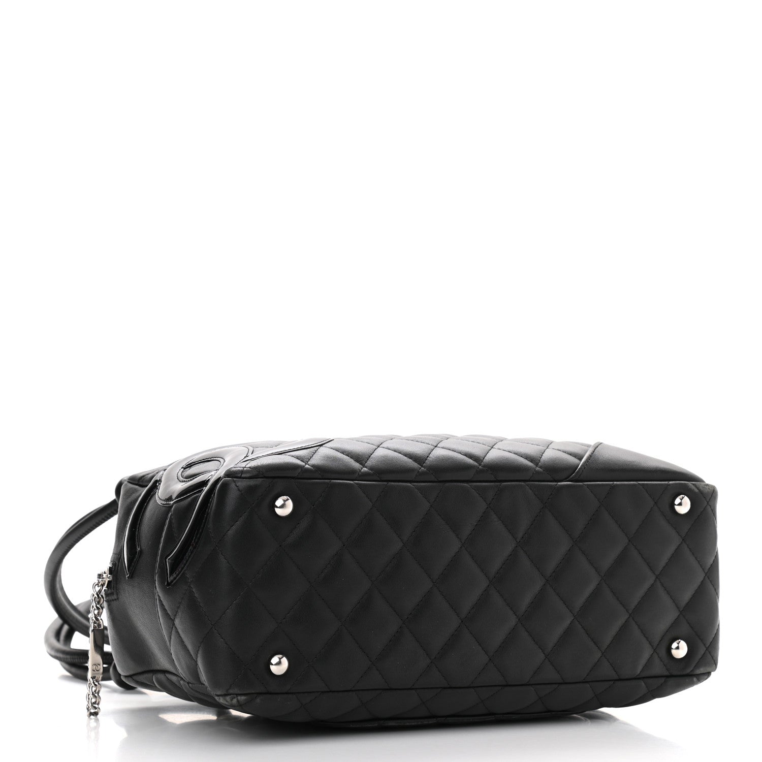 Chanel Calfskin Quilted Large Cambon Bowler Black 4 of 10