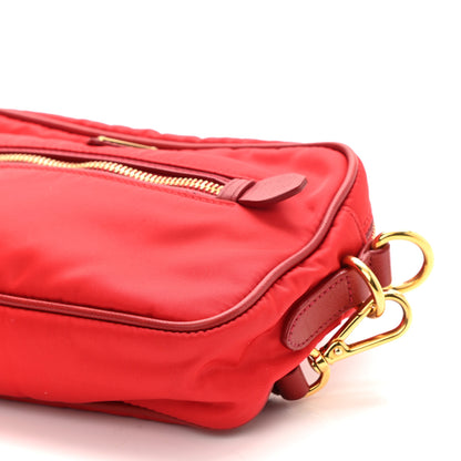 Prada Tessuto Nylon Mini Camera Crossbody Rosso 11 of 11